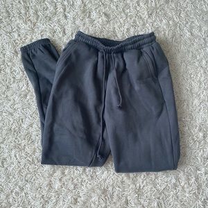 grey cuffed sweatpants